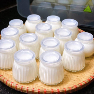 BỘ10 HỦ THUỶ TINH SỌC NẮP NHỰA 120ml HỦ SỮA CHUA SỌC