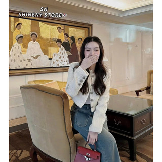    Hàng qcl1 sẵn  áo khoác dạ đính đá bling 