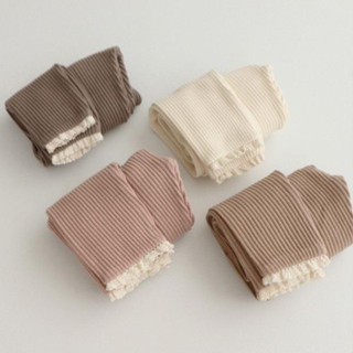  Quần len Hàn dài chân phối ren cho bé 