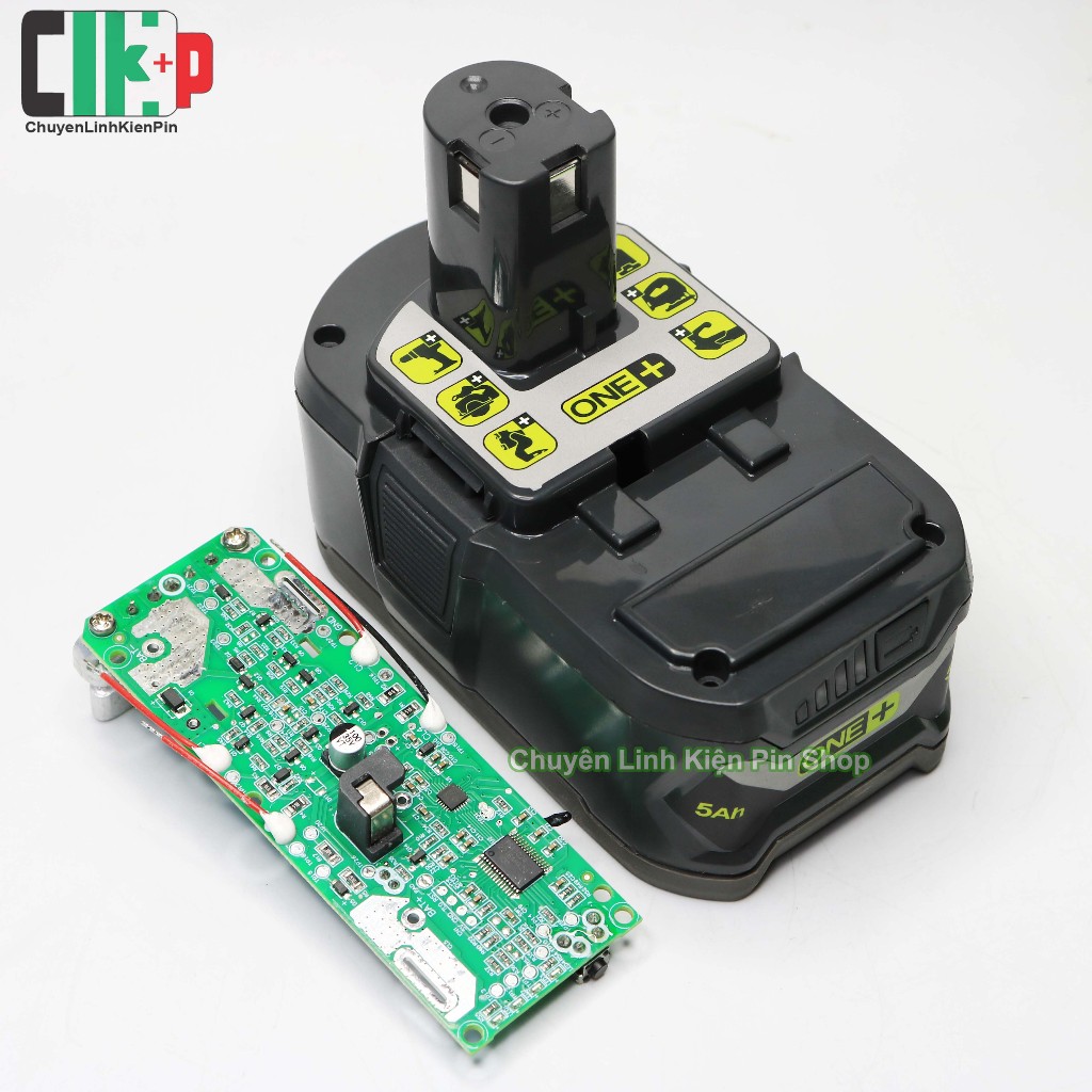 [ M20 ] Vỏ mạch (thay thế) pin Ryobi 18V 5Ah 5S2P, mạch nhận sạc zin (BL64_237 )