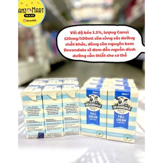 Sữa tươi Devondale full cream Úc (thùng 24 hộp 200ml) - hanzo2009