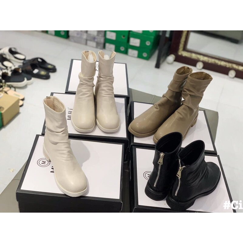 🌸🌸🌸...Bốt nhăn mijili quốc dân về đủ size 4 màu : đen-nude-kem- đỏ 👉🏻Hàng mijili loại 1 -lót lông da