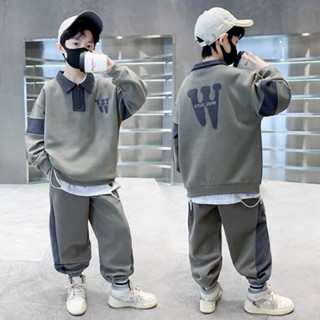  Bộ quần áo polo thu đông bé trai bé gái 15-46kg từ 4-14 tuổi Senior. Đồ bộ bé trai đồ bộ bé gái 