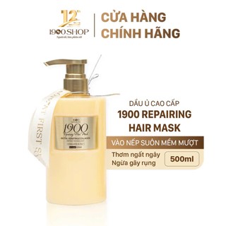  Dầu ủ dưỡng tóc Nữ cao cấp 1900 Repairing Hair Mask 500ml vào nếp suôn mượt thơm ngất ngây 