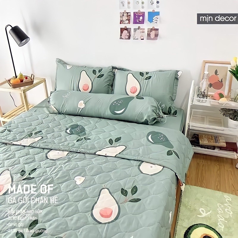 Bộ ga và 2 vỏ gối cotton poly mẫu mã đa dạng bộ ga gối 1m6x2m và 1m8x2m