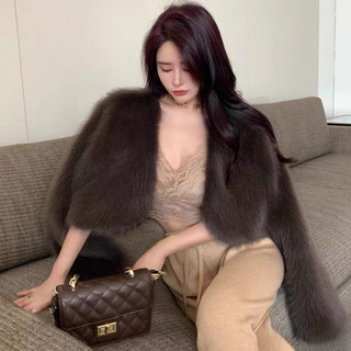 [Sẵn giao trước tết] Áo khoác lông sang chảnh CROTOP FORM BASIC, áo khoác lông dáng ngắn, áo khoác mùa đông xịn QC