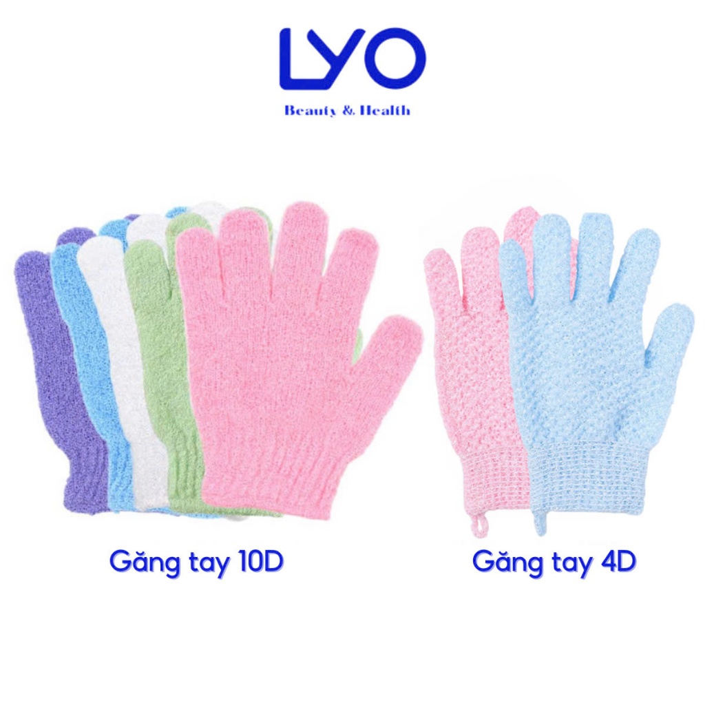 Găng Tay Tẩy Tế Bào Chết Toàn Thân Jary 40D Body Exfoliating Massage  / 10D Body Scrubber Gloves Hàn Quốc