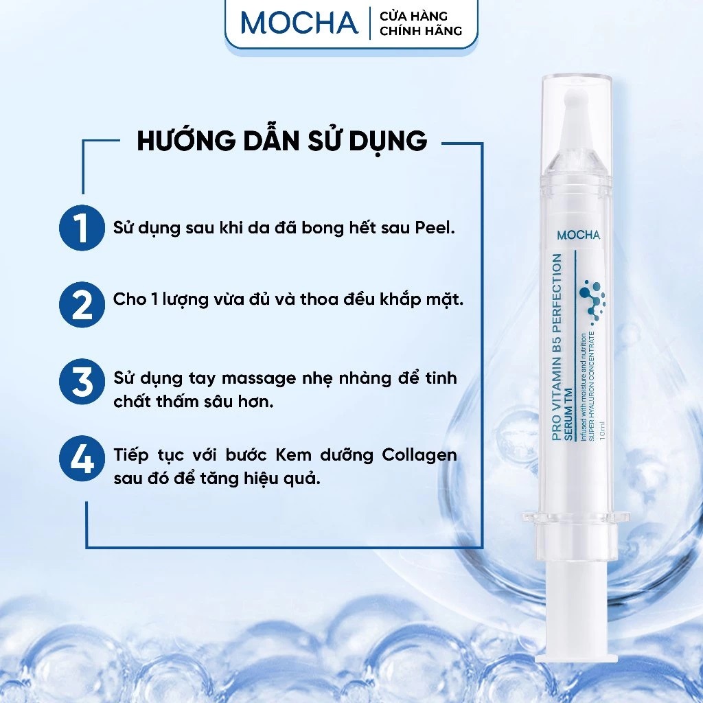 Tinh chất siêu phục hồi sau peel Mocha Provitamun B5 Perfection Serum TM 10ml chính hãng