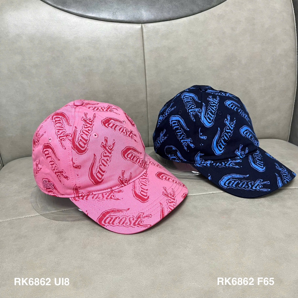 [Chính hãng] Mũ lưỡi chai unisex họa tiết Lacoste RK6862 Authentic