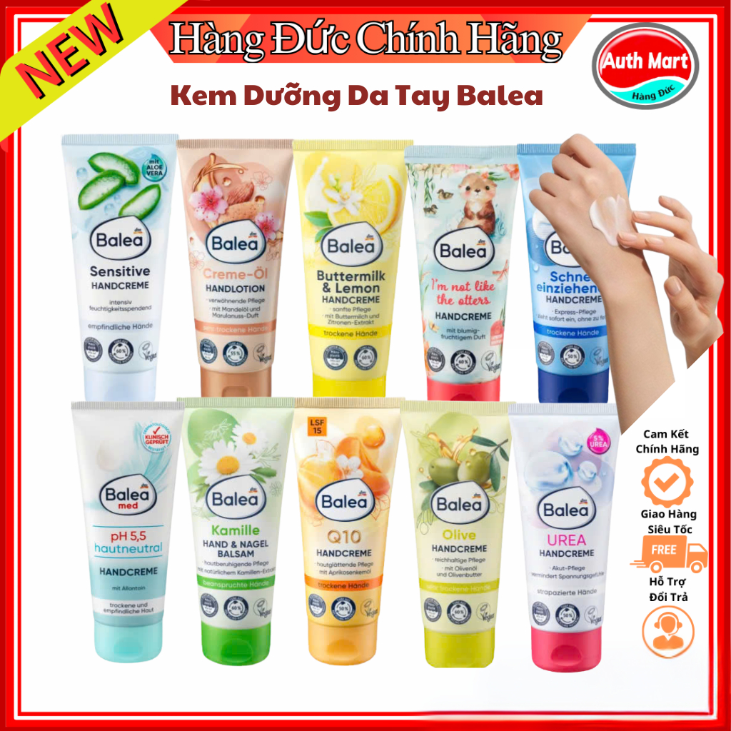 Kem dưỡng da tay và móng balea 100ml-Nội Địa Đức