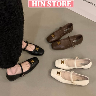 Giày bệt nữ sandal da mềm mẫu mới phong cách Hàn Quốc, hài búp bê đế bệt sang chảnh đi chơi, đi học MS14