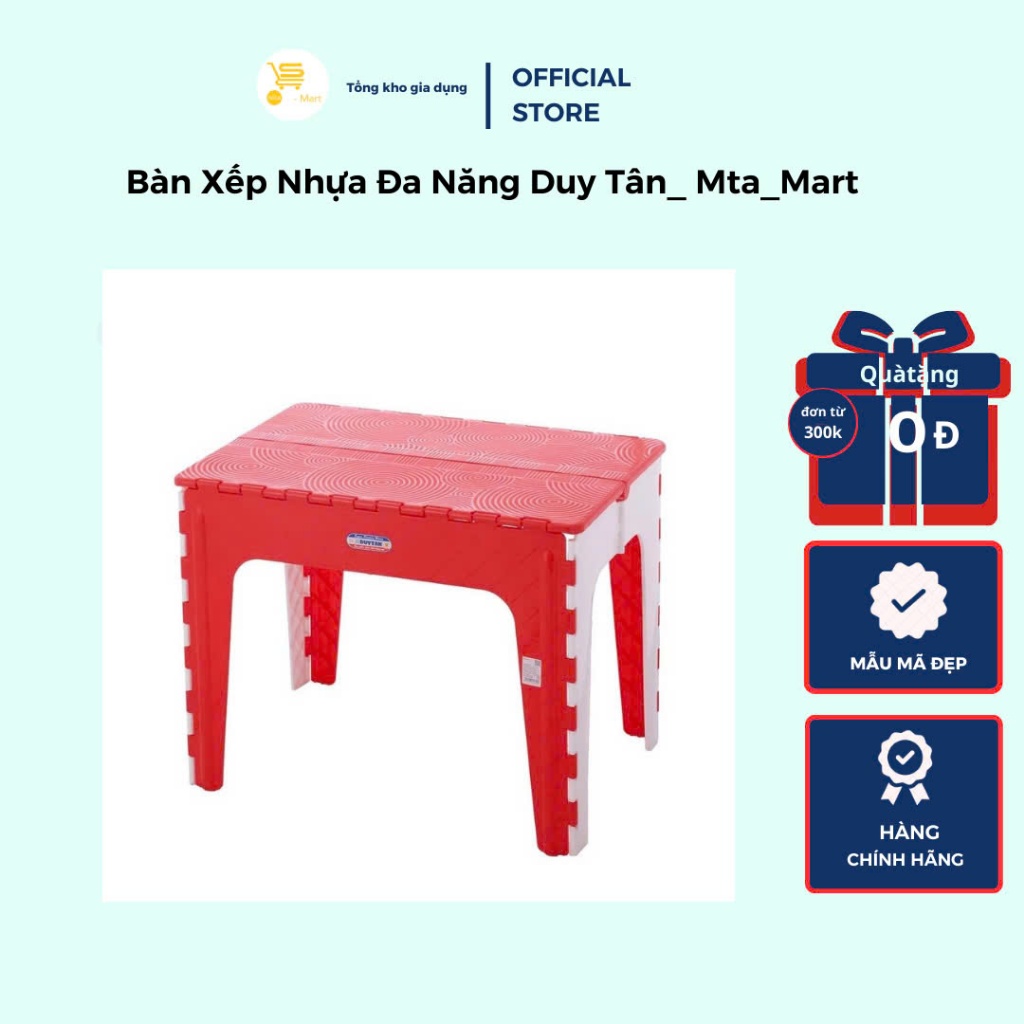 Bàn Xếp Nhựa Đa Năng Duy Tân_ Mta_Mart