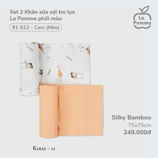 Khăn đa năng sợi tre lụa La Pomme K002