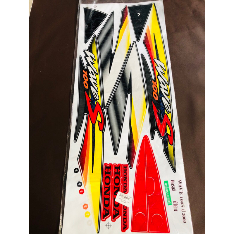 Tem Wave 100 - 2003 Đỏ Đen Thái