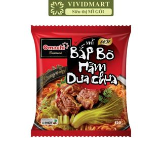 [GÓILẺ]-MASAN- Mì Omachi Diamond hương vị bắp bò hầm dưa chua, mì Omachi bắp bò hầm dưa chua, mì Omachi ăn liền (120g)