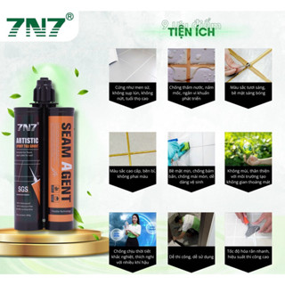  Combo 10 Chai Keo Chà Ron Chống Thấm 2 Thành Phần - Keo Chít Mạch 7N7 400ml    Chống Thấm- Bền Màu  