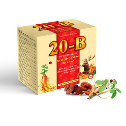 Viên tăng lực nhân sâm 20B blinhzi ginseng nắm đông trùng hạ thảo bồi bổ cơ thể, ăn ngủ ngon, cho ng
