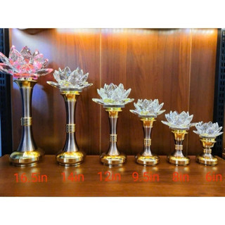 [Hàng Đẹp Giá Rẻ] Cặp Đèn Thờ Đá Pha lê Kích Thước 16cm-18cm-20cm-25cm-30cm-35cm-41cm Hàng Đẹp Bán Rất Chạy