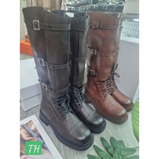 Boot đùi nữ Quảng Châu, hai mầu nâu+ nâu đen, fullbox