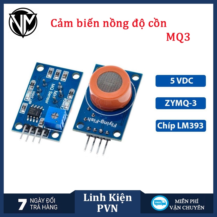 Cảm Biến Nồng Độ Cồn MQ-3