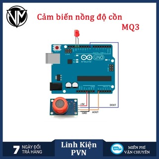 Cảm Biến Nồng Độ Cồn MQ-3