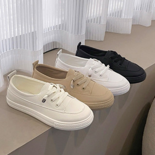 Giày slipon nữ, giày lười nữ không buộc dây đế bệt da thật mềm êm chân, giày đi học, đi làm, đi chơi