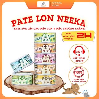 [Hoả tốc][Đủ vị]Pate lon Neeka, pate sữa lắc cho mèo con, mèo trưởng thành thức ăn cho mèo 80gr