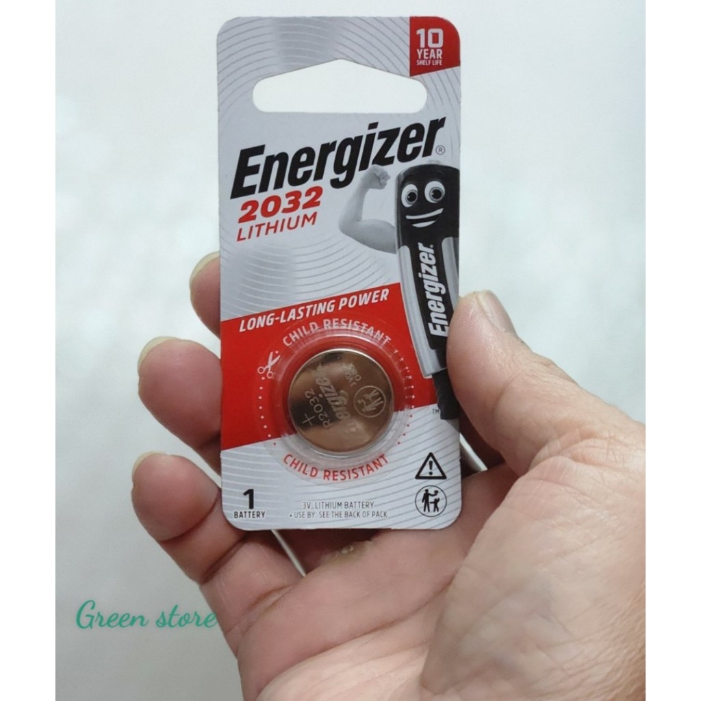 Pin CR2032 / CR 2032 Energizer Lithium 3V chính hãng dùng cho smartkey xe máy, ô tô