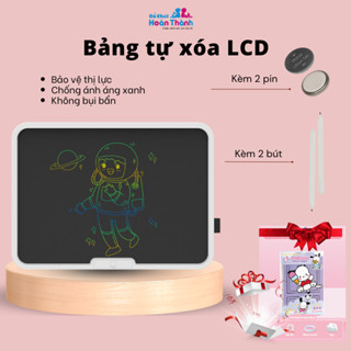 Bảng vẽ tự xóa điện tử, bảng viết vẽ thông minh cỡ lớn 15,19 inch màn hình LCD đa sắc đồ họa đẹp kèm bút dạy học