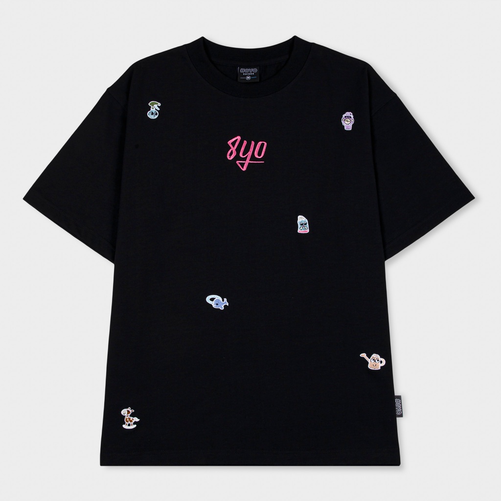 Áo Thun Thêu 8YO CHILDHOOD Tee Cotton Mềm Mịn Mát - Áo Phông Local Brand Unisex Nam Nữ Form Rộng | BigBuy360 - bigbuy360.vn