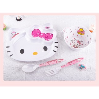 🌸 KHAY ĐỰNG ĐỒ ĂN, MUỖNG KITTY NHIỀU MẪU🎀 KITTY HOUSE