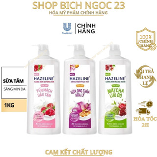 Sữa tắm hazeline Sữa tắm dưỡng thể thiên nhiên trắng sáng da Hazeline 1kgii