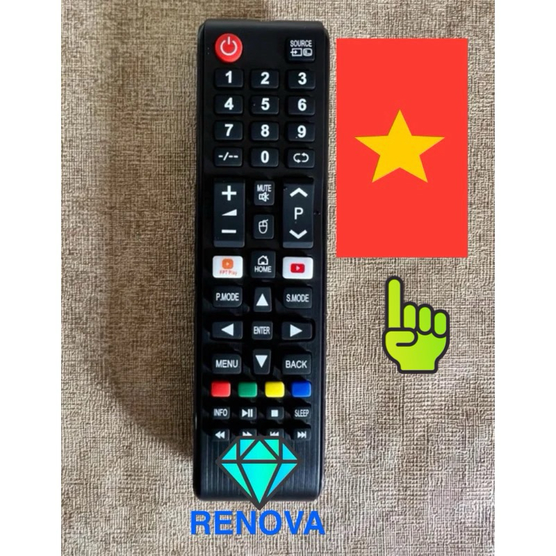 Remote điều khiển TV Renova smart