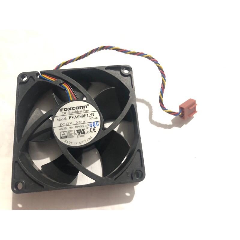 [Quạt 8cm 12V 0.36A] FOXCONN jack 4pin