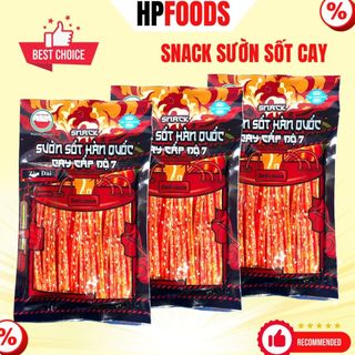 Combo 10 gói Snack sườn sốt cay Hàn Quốc 7 cấp độ-đồ ăn vặt Snack tê ay ăn liền
