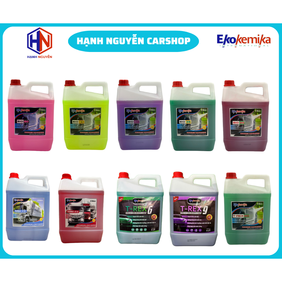 NƯỚC RỬA XE KHÔNG CHẠM LOẠI 5L BIO 20.BIO 25.BIO 30.BIO 35.BIO 45.X10.X12.TREX 6.T-REX 9.T-REX 80