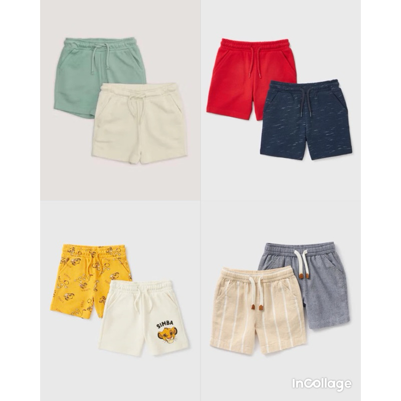 (M019)Set 2 quần đùi nỉ da cá Matalan UK