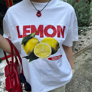 CHÍNH HÃNG - Áo Lemon - Áo Thun Trái Cây Form Boxy UNISEX "CHANH" - ThePalm