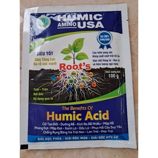  Phân Bón Humic Amino USA 100gr kích rễ tăng trưởng cây JVA NongNghiepVietNhat 