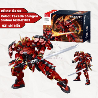 (Tặng 1 mini ngẫu nhiên) Bộ đồ chơi lắp ráp mô hình Robot Takeda Shingen Sluban B1183 với 931pcs