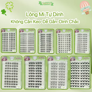 Tgbeauty Lông mi  tự dính không cần keo tái sử dụng nhiều lần cho người mới bắt đầu
