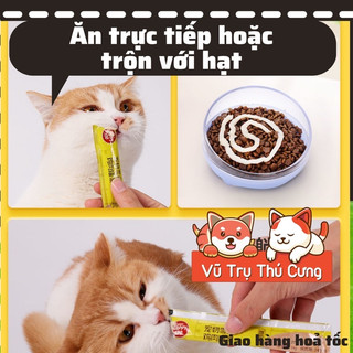 Combo 5 gói Súp thưởng Wanpy Happy cho Mèo