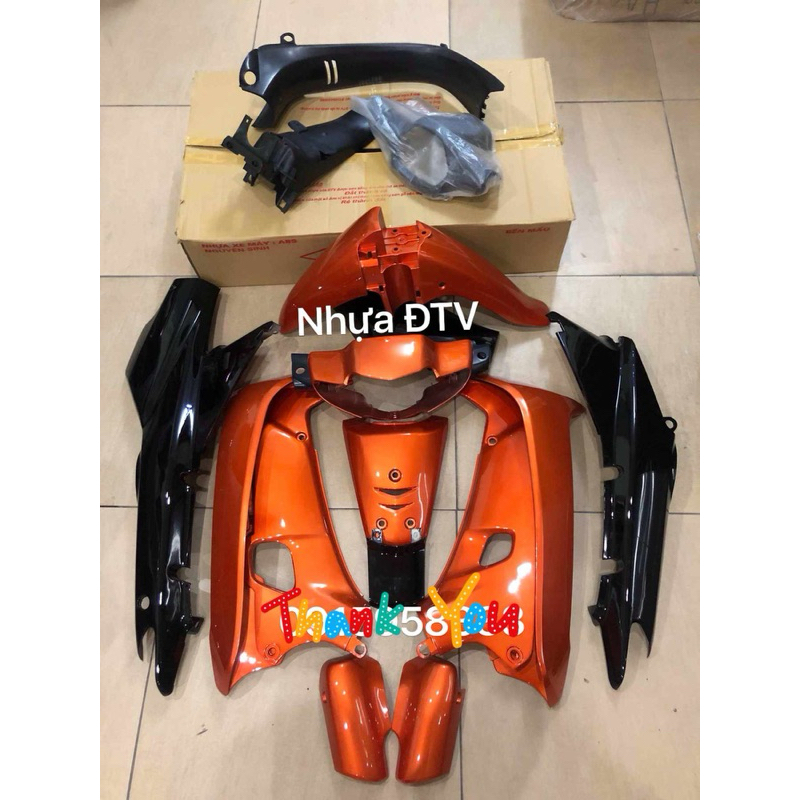 Dàn áo- vỏ nhựa xe máy wave cam đen