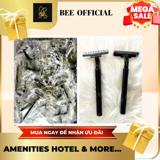 100 cây dao cạo râu cán tròn 2 lưỡi dùng trong khách sạn/nhà nghỉ/homestay