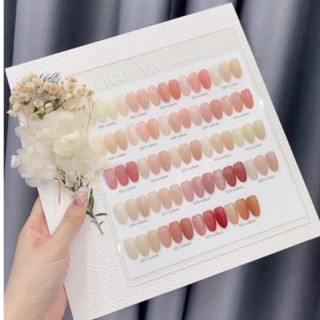 Set sơn gel thạch đục 24 màu cao cấp Xi-Huya - Set sơn gel thạch 18 màu Rabia ( Tặng kèm bảng màu)