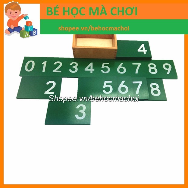 Bộ số nhám từ 0-9 Montessori