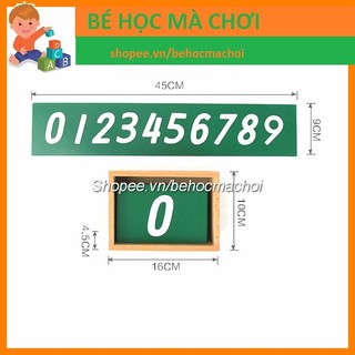 Bộ số nhám từ 0-9 Montessori