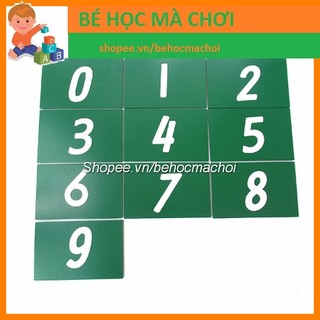 Bộ số nhám từ 0-9 Montessori