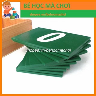 Bộ số nhám từ 0-9 Montessori