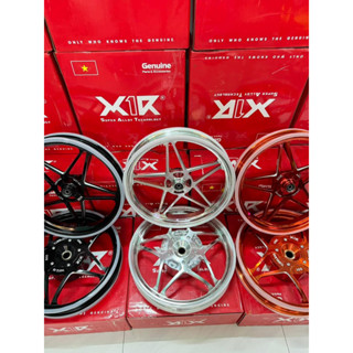 Mâm CNC X1R Ngôi Sao Vario đen cam crom